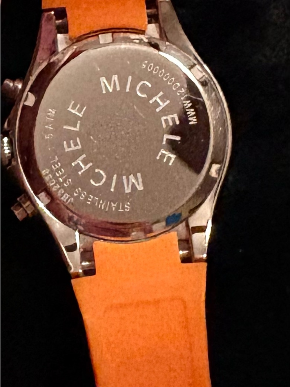 MICHELE TAHITIAN Orange Silicone
MWW 12D000005 JB 32038 5 ATM Watch - Picture 4 of 7